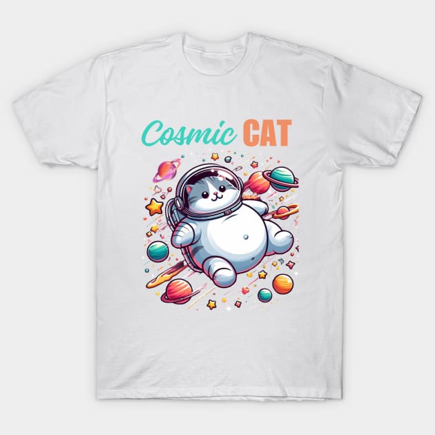 Cosmic Cat T-Shirt by Bubbles